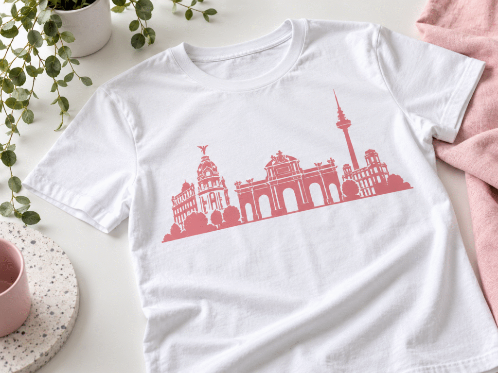 Camiseta personalizada con vinilo textil de corte